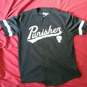 Vintage Marvel Punisher button down jersey